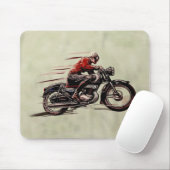 KLASSISCHES LAUFENDES MOTORRAD MOUSEPAD (Mit Mouse)