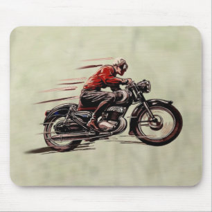 KLASSISCHES LAUFENDES MOTORRAD MOUSEPAD