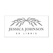 Klassisches Lavendel-Blume-Bibliothek Gummistempel (Prägung)