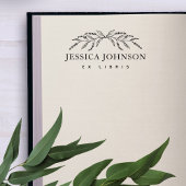 Klassisches Lavendel-Blume-Bibliothek Gummistempel