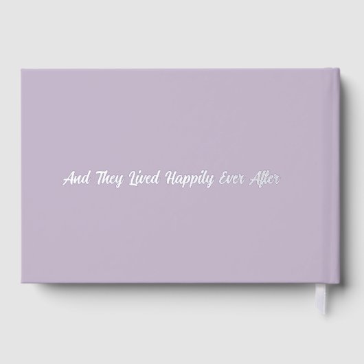 Klassisches Lavendel-Lehrbuch Gästebuch (Rückseite)