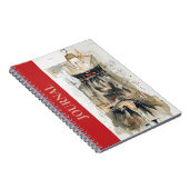 Klassisches LBD Little Black Dress Sketchbook Tage Notizblock (Rechte Seite)