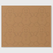 Klassisches Lebkuchen-WeihnachtsPackpapier Geschenkpapier (Flach)