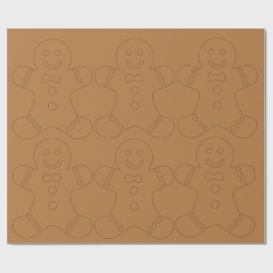 Klassisches Lebkuchen-WeihnachtsPackpapier Geschenkpapier