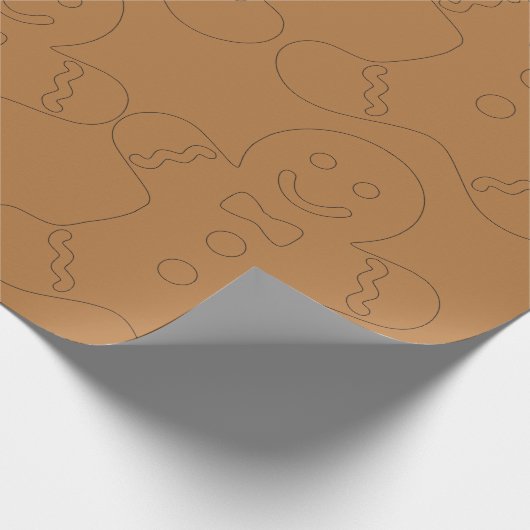 Klassisches Lebkuchen-WeihnachtsPackpapier Geschenkpapier (Ecke)