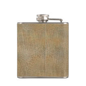 Klassisches Lederlook männlich personalisiert Nr.1 Flachmann (Rückseite)