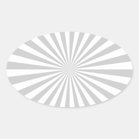 Klassisches Leichtgrau-Spinning-Rad Ovaler Aufkleber (Vorderseite)