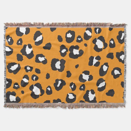 Klassisches Leopard-Druckmuster Decke (Vorderseite)