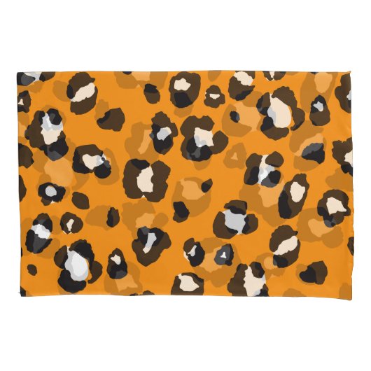 Klassisches Leopard-Druckmuster Kissenbezug (Vorderseite)