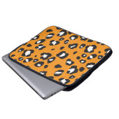 Klassisches Leopard-Druckmuster Laptopschutzhülle (Vorne Knopf)