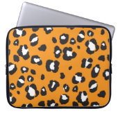 Klassisches Leopard-Druckmuster Laptopschutzhülle (Vorderseite)