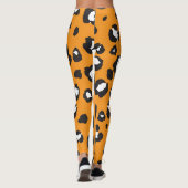 Klassisches Leopard-Druckmuster Leggings (Rückseite)