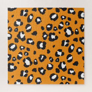 Klassisches Leopard-Druckmuster Puzzle