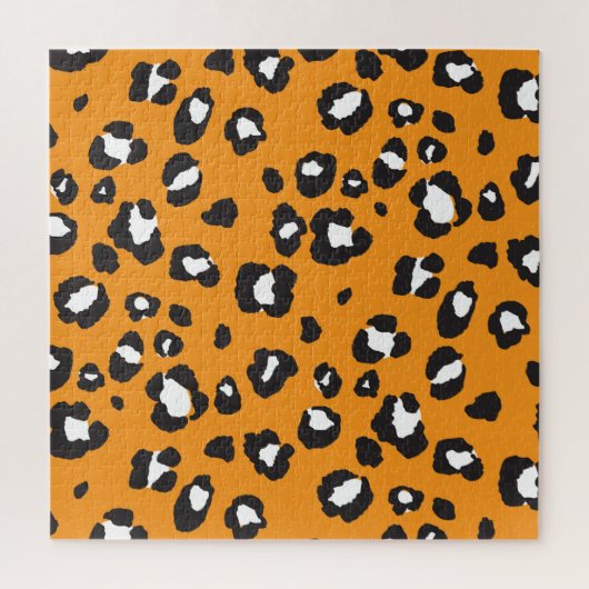 Klassisches Leopard-Druckmuster Puzzle (Vertikal)