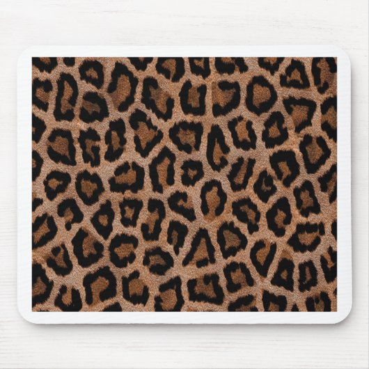 Klassisches Leopard-Muster-Tierdruck Mousepad (Vorne)