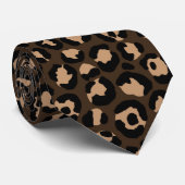 Klassisches Leopard-Serien-Design 10 Krawatte (Gerollt)