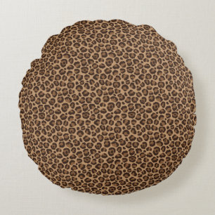 Klassisches Leopard-Serien-Design 12 Rundes Kissen