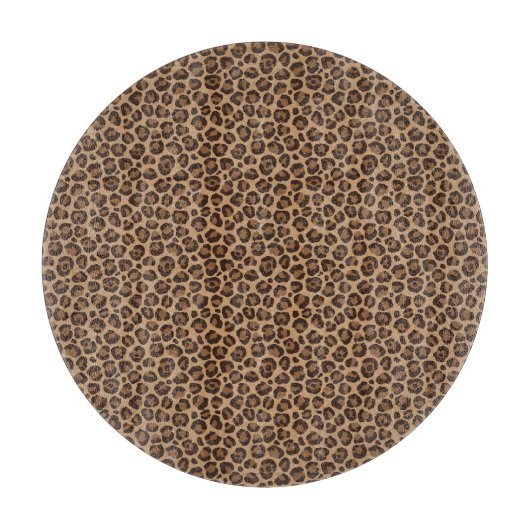 Klassisches Leopard-Serien-Design 12 Schneidebrett (Vorderseite)