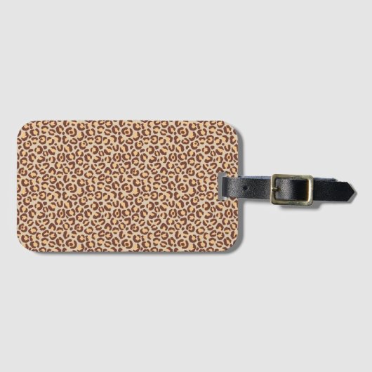 Klassisches Leopard-Serien-Design 1 Gepäckanhänger (Vorderseite (Horizontal))