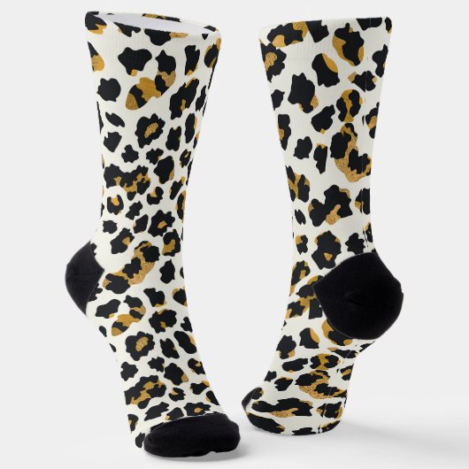 Klassisches Leopardenmuster Socken (Gewinkelt)