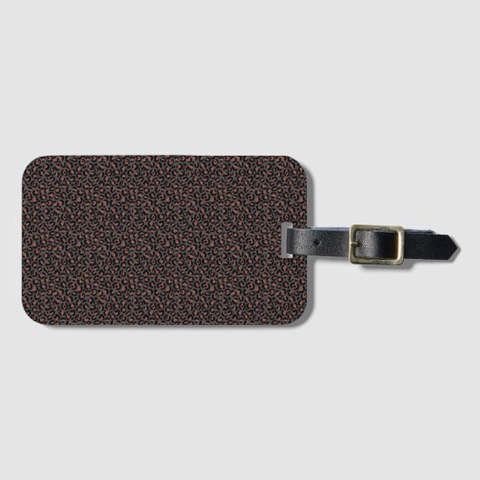 Klassisches Leopardenserie-Design 2 Gepäckanhänger (Vorderseite (Horizontal))