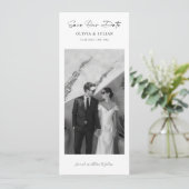 Klassisches Lesezeichen-Foto Save the Date (Stehend Vorderseite)