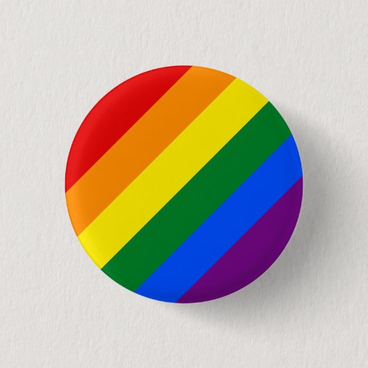 Klassisches LGBTQ-Rainbow-Prilag Button (Vorderseite)