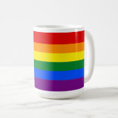 Klassisches LGBTQ-Rainbow-Prilag Kaffeetasse (VorderseiteRechts)