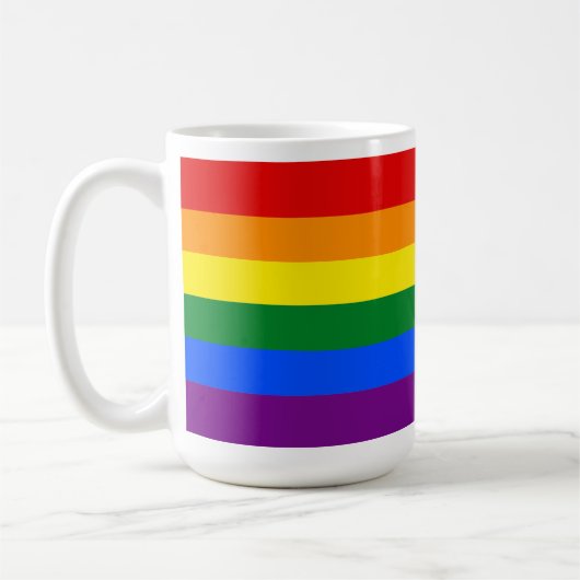 Klassisches LGBTQ-Rainbow-Prilag Kaffeetasse (Links)