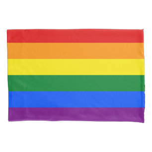 Klassisches LGBTQ-Rainbow-Prilag Kissenbezug