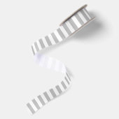 KLASSISCHES LICHT GRAY STRIPED SATINBAND (Rückseite)