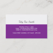 Klassisches Lila Auto, Mechanik Visitenkarte (Rückseite)