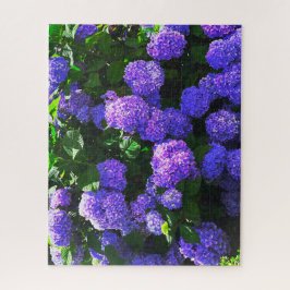 Klassisches Lila-realistisches Hydrangea-Puzzle Puzzle