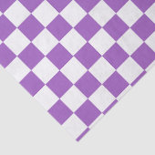 Klassisches Lila und weißes Muster Seidenpapier (Detail)