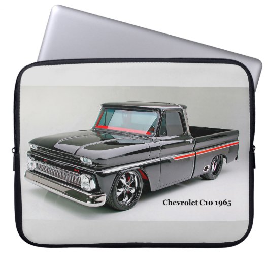 Klassisches LKW-Bild Neopren-Laptop-Sieb Laptopschutzhülle (Vorderseite)