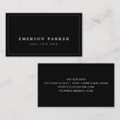 Klassisches Logo auf goldfarbenem Gradientenkreis  Visitenkarte (Vorne/Hinten)