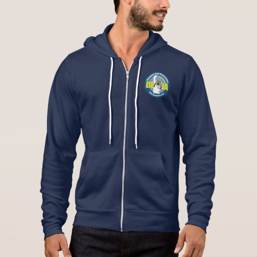 Klassisches Logo DEJA Zip Hoodie (Vorderseite)