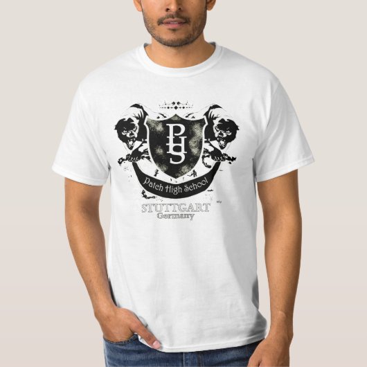 Klassisches Logo in B&W T-Shirt (Vorderseite)