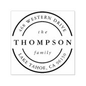 Klassisches Logo | Rücksendeadresse von Familienna Permastempel (Design)