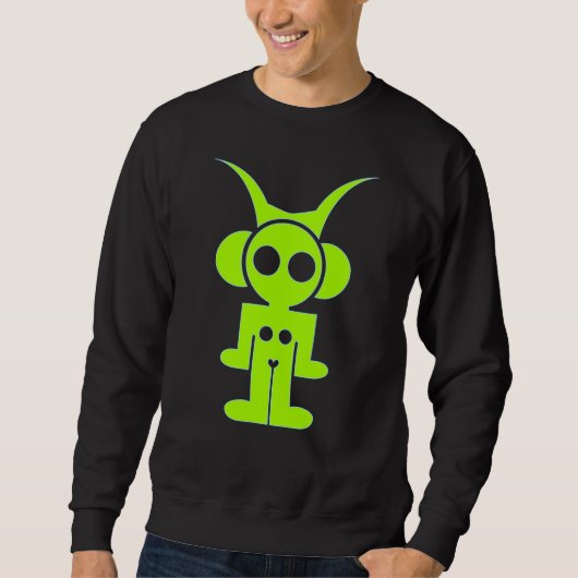 klassisches Logo vorne grün Sweatshirt (Vorderseite)