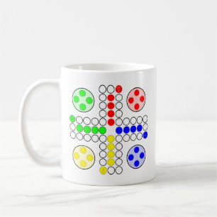 Klassisches Ludo-Brettspiel Kaffeetasse