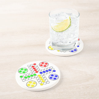 Klassisches Ludo-Brettspiel Untersetzer