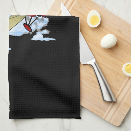 Klassisches Luftfahrzeug Geschirrtuch (Viertel Falte)