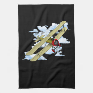 Klassisches Luftfahrzeug Geschirrtuch