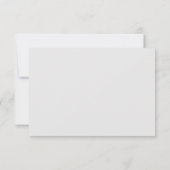 Klassisches Marble Rose Gold Foil UAWG Menu Hochze RSVP Karte (Rückseite)
