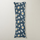 Klassisches Marineblach-Muster Seitenschläferkissen (Vorderseite Vertikal)