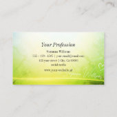 Klassisches Marmordekor mit glänzender Umrandung m Visitenkarte (Rückseite)