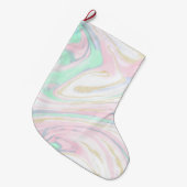 Klassisches marmoriertes abstraktes Design Großer Weihnachtsstrumpf (Vorderansicht (hängend))