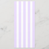 Klassisches Menü Stripe Lilac Menükarte (Rückseite)