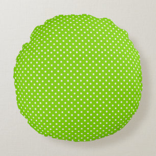 Klassisches Mikro-Polka-Dot-Nahtlos-Muster Rundes Kissen